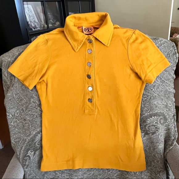Tory Burch short buttoned tee - Picture 2 of 5